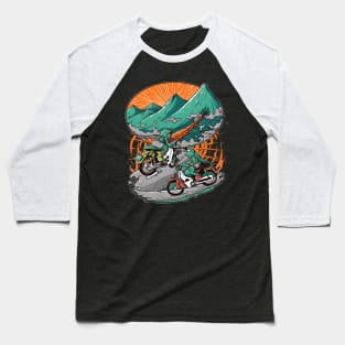 turtle biker artwork Baseball T-Shirt